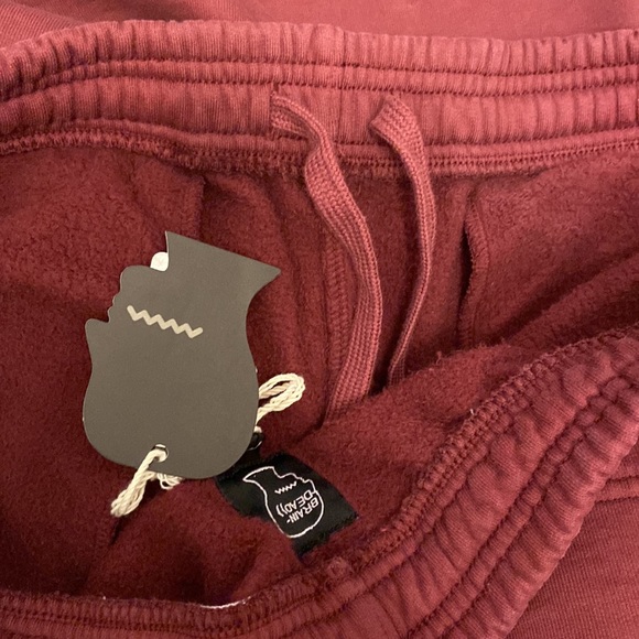 Brain Dead Paintman Burgundy Lounge Sweatpants - Picture 8 of 8